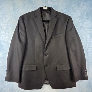 Collection by Michael Strahan Mens Black 2-Button Blazer Sport Coat‎ 40S